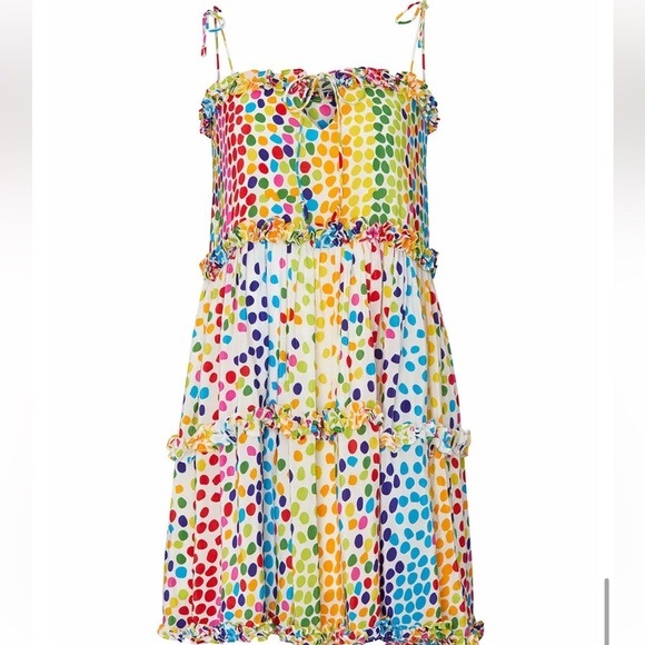 All Things Mochi Silk Polka Dot Blessica Dress - Picture 5 of 5